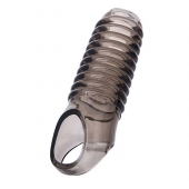 Дымчатая насадка с рёбрышками и подхватом мошонки ToyFa XLover - 12,5 см. - ToyFa - в Якутске купить с доставкой