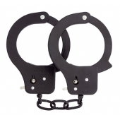 Чёрные наручники из листового металла BONDX METAL CUFFS BLACK - Dream Toys - купить с доставкой в Якутске