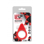 Красное эрекционное кольцо LIT-UP SILICONE STIMU RING 1 RED - Dream Toys - в Якутске купить с доставкой