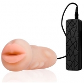 Мастурбатор-ротик с вибрацией REALSTUFF VIBRATING MASTURBATOR MOUTH - Dream Toys - в Якутске купить с доставкой