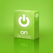 Цветные ароматизированные презервативы ON) Fruit   Color - 3 шт. - ON) - купить с доставкой в Якутске