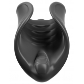 Чёрный мастурбатор Vibrating Silicone Stimulator с вибрацией - Pipedream - в Якутске купить с доставкой