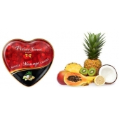 Массажная свеча с ароматом экзотических фруктов Bougie Massage Candle - 35 мл. - Plaisir Secret - купить с доставкой в Якутске