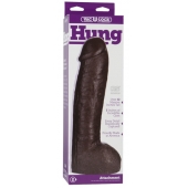 Большая насадка для трусиков Vac-U-Lock Realistic Hung - 31,7 см. - Doc Johnson - купить с доставкой в Якутске