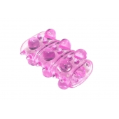 Розовая насадка на пенис Rings Armour - Lola Games - в Якутске купить с доставкой