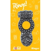 Чёрное эрекционное кольцо Rings Ringer - Lola Games - в Якутске купить с доставкой