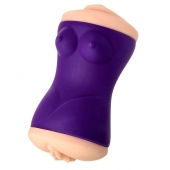 Двухсторонний мастурбатор JOS YARA в фиолетовой колбе - JOS - в Якутске купить с доставкой