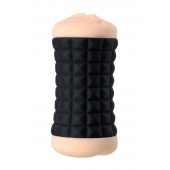 Двухсторонний мастурбатор JOS JANICE в черном цилиндре - JOS - в Якутске купить с доставкой