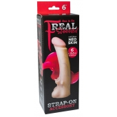 Телесная насадка REAL Standard с усиками на основании - 19 см. - LOVETOY (А-Полимер) - купить с доставкой в Якутске