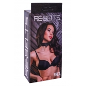 Ошейник Frea с маленьким колечком-креплением - Rebelts - купить с доставкой в Якутске Ошейник Frea с маленьким колечком-креплением - Rebelts - купить с доставкой в Якутске