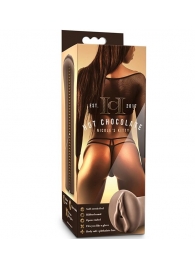 Коричневый мастубратор-вагина Nicole s Kitty - Blush Novelties - в Якутске купить с доставкой