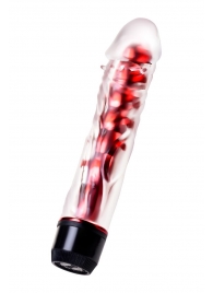 Классический вибратор TOYFA Trio Vibe красного цвета - 18 см. - Toyfa Basic купить в Якутске с доставкой в Orgasmix.ru Классический вибратор TOYFA Trio Vibe красного цвета - 18 см. - Toyfa Basic