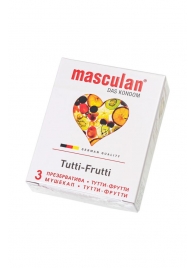 Жёлтые презервативы Masculan Ultra Tutti-Frutti с фруктовым ароматом - 3 шт. - Masculan - купить с доставкой в Якутске