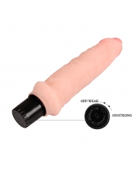 Вибратор телесного цвета  Realistic Cock Vibe - 15,5 см. - Erowoman-Eroman