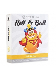 Стимулирующий презерватив-насадка Roll   Ball Banana - Sitabella - купить с доставкой в Якутске