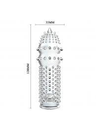 Закрытая прозрачная насадка Crystal sleeve - 14,2 см. - Erowoman-Eroman - в Якутске купить с доставкой