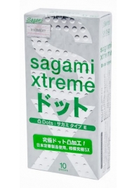 Презервативы Sagami Xtreme Type-E с точками - 10 шт. - Sagami - купить с доставкой в Якутске