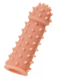 Телесная реалистичная насадка KOKOS Extreme Sleeve 03 с дополнительной стимуляцией - 12,7 см. - KOKOS - в Якутске купить с доставкой