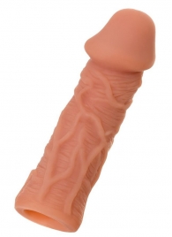 Телесная реалистичная насадка KOKOS Extreme Sleeve 05 с дополнительной стимуляцией - 12,7 см. - KOKOS - в Якутске купить с доставкой