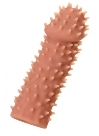 Телесная реалистичная насадка KOKOS Extreme Sleeve 07 с дополнительной стимуляцией - 12,7 см. - KOKOS - в Якутске купить с доставкой