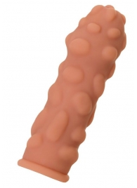 Телесная реалистичная насадка KOKOS Extreme Sleeve 11 с дополнительной стимуляцией - 12,7 см. - KOKOS - в Якутске купить с доставкой