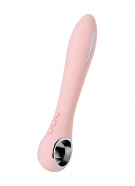 Розовый силиконовый вибратор с электростимуляцией GALVANI VIBE - 21 см. - ToyFa - купить с доставкой в Якутске