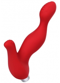 Красный силиконовый вибростимулятор простаты Proman - 12,5 см. - ToyFa - в Якутске купить с доставкой