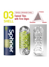 Мастурбатор SPINNER Shell - Tenga - в Якутске купить с доставкой