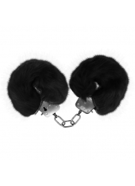 Черные меховые наручники Love с ключиками - Baile - купить с доставкой в Якутске