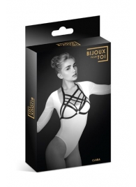Черная упряжь на грудь Clara - Bijoux Pour Toi - купить с доставкой в Якутске