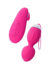 Розовые виброшарики TELLA с пультом-стимулятором - ToyFa в Якутске Розовые виброшарики TELLA с пультом-стимулятором - ToyFa