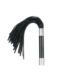 Черная плеть Easytoys Flogger With Metal Grip - 38 см. - Easy toys - купить с доставкой в Якутске