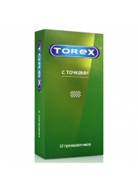 Текстурированные презервативы Torex  С точками  - 12 шт. - Torex - купить с доставкой в Якутске