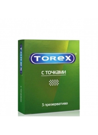 Текстурированные презервативы Torex  С точками  - 3 шт. - Torex - купить с доставкой в Якутске