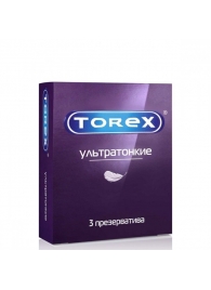 Презервативы Torex  Ультратонкие  - 3 шт. - Torex - купить с доставкой в Якутске