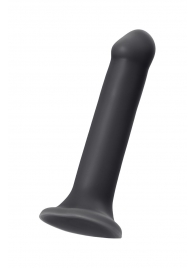 Черный фаллос на присоске Silicone Bendable Dildo XL - 20 см. - Strap-on-me - купить с доставкой в Якутске