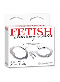Металлические наручники Beginner s Metal Cuffs - Pipedream - купить с доставкой в Якутске