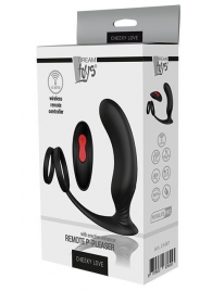 Черный массажер простаты REMOTE P-PLEASER - Dream Toys - в Якутске купить с доставкой