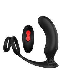 Черный массажер простаты REMOTE P-PLEASER - Dream Toys - в Якутске купить с доставкой