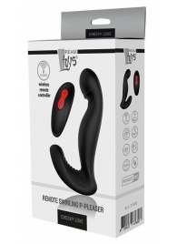 Черный вибромассажер простаты SWIRLING P-PLEASER - Dream Toys - в Якутске купить с доставкой