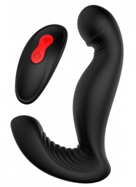 Черный вибромассажер простаты SWIRLING P-PLEASER - Dream Toys - в Якутске купить с доставкой