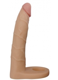 Телесная насадка-фаллоимитатор для двойного проникновения - 17 см. - Lovetoy - купить с доставкой в Якутске