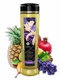 Массажное масло Libido Exotic Fruits с ароматом экзотических фруктов - 240 мл. - Shunga - купить с доставкой в Якутске