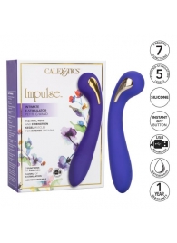 Фиолетовый вибромассажер с электростимуляцией Intimate Estim Petite G Wand - 19 см. - California Exotic Novelties - купить с доставкой в Якутске