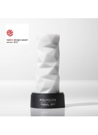 Белый 3D мастурбатор POLYGON - Tenga - в Якутске купить с доставкой