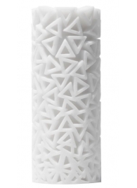 Белый 3D мастурбатор PILE - Tenga - в Якутске купить с доставкой