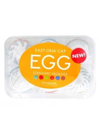 Набор из 6 мастурбаторов Tenga EGG Easy Beat с различным рельефом - Tenga - в Якутске купить с доставкой