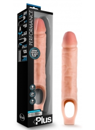 Телесный реалистичный фаллоудлинитель 10 Inch Silicone Cock Sheath Penis Extender - 25,4 см. - Blush Novelties - в Якутске купить с доставкой