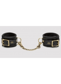 Черные наручники Bound to You Faux Leather Wrist Cuffs - Fifty Shades of Grey - купить с доставкой в Якутске