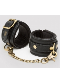 Черные наручники Bound to You Faux Leather Wrist Cuffs - Fifty Shades of Grey - купить с доставкой в Якутске